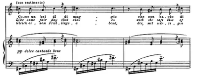 Come un bel di di maggio, aria