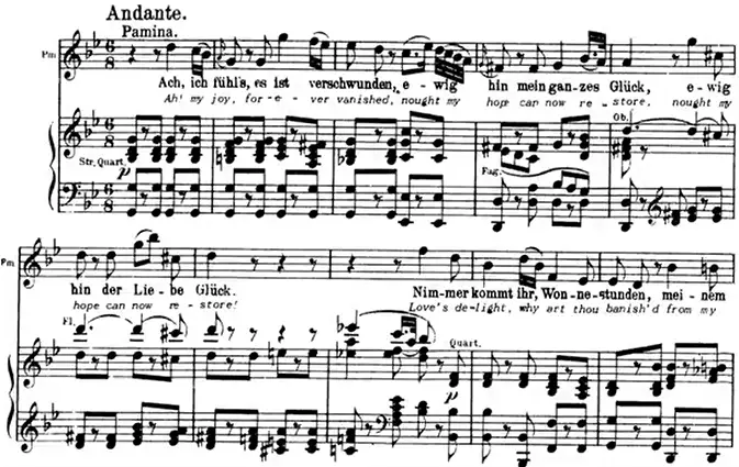 Ach, ich fühl's, Aria