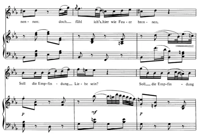 Dies Bildnis ist wunderschön, Aria