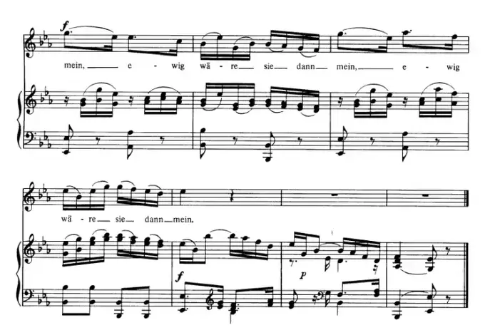 Dies Bildnis ist wunderschön, Aria