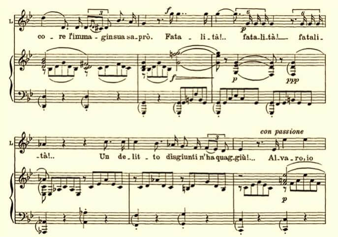 Aria, Pace Pace mio Dio, Verdi, la forza del destino