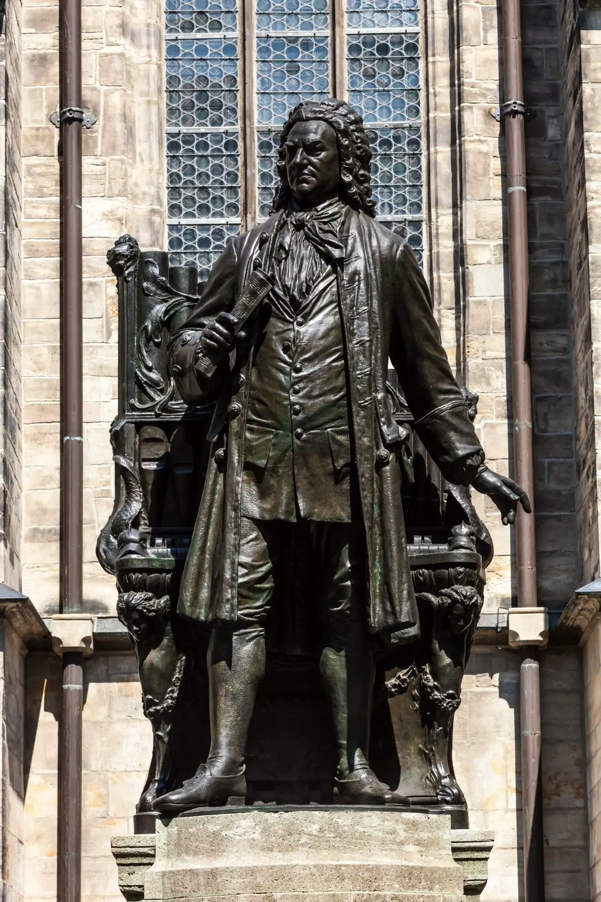 Bach Statue Monument Thomaskirche church Leipzig Johann Sebastian Bach Travel Reisen Culture Tourism Reiseführer Travel guide Classic Opera