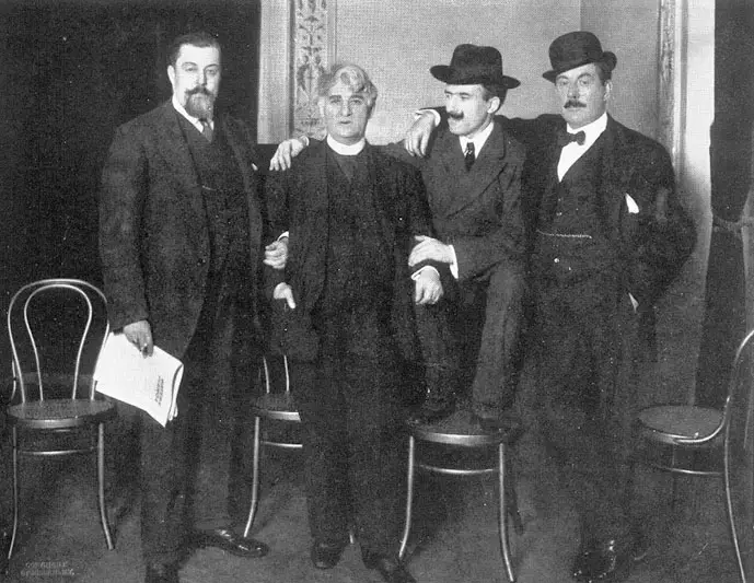 Gatti-Casazza-Belasco-Toscanini-Puccini-New York 1910 Giacomo Puccini Biografie Biography Life Leben Places Orte Music Musik Travel Guide Reisen Reiseführer e