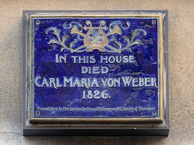 London Weber Memorial plaque Carl Maria von Weber Travel Reisen Culture Tourism (1)