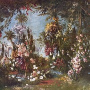 Joukowsky's design for Klingsor's garden from Parsifal: