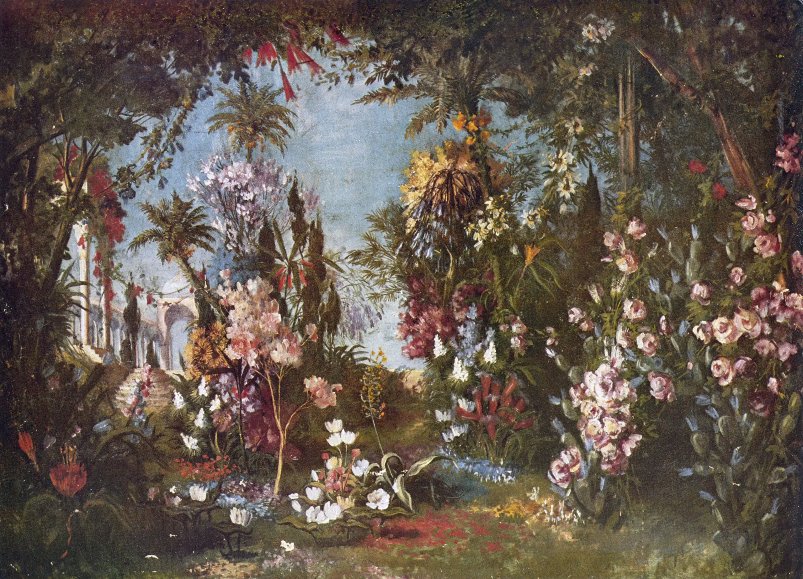 Paul_von_Joukowsky_-_Bühnenbild_Parsifal_-Klingsors Garten Richard Wagner Siena Biography