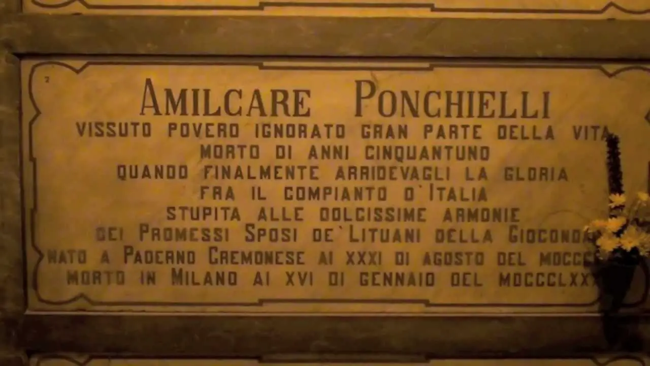 Milano Mailand Milan Cimitero monumentale Friedhof Cemetery Ponchielli Amilcare